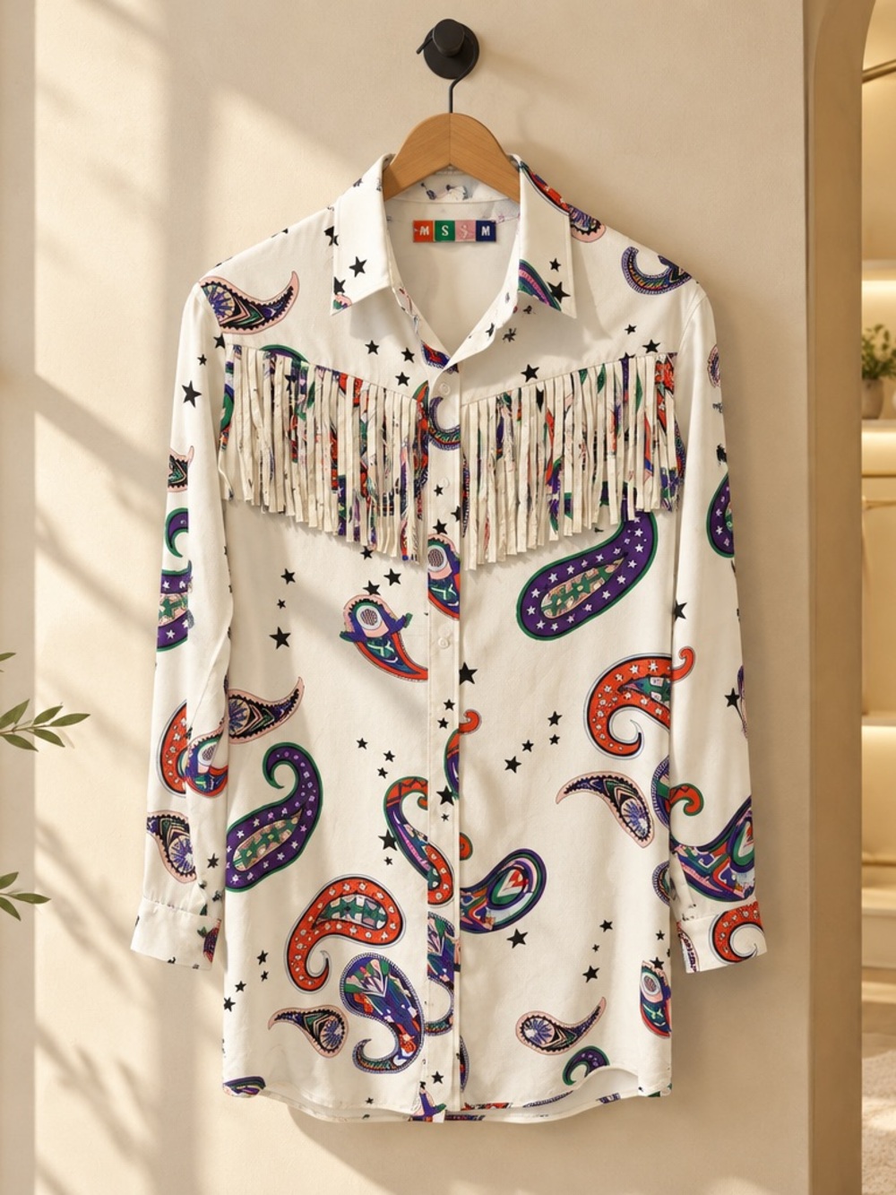 MSGM Memphis Cashmere Women’s Blouse or Tunic. U.S. size 6, New with out Tags